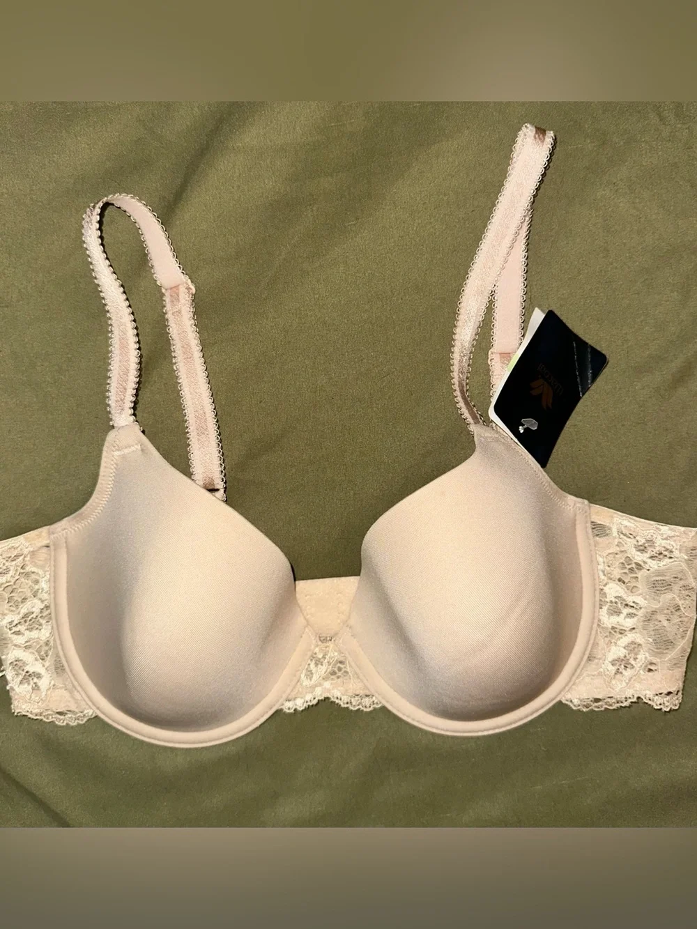 Wacoal Lace-Back Smooth Bra - Light Beige